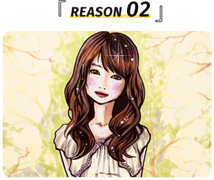 女性の似顔絵